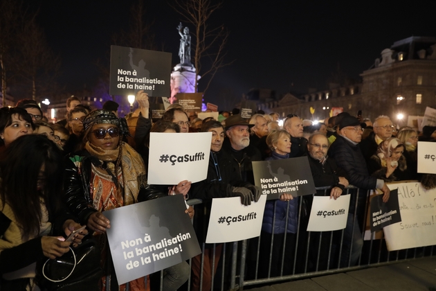 Rassemblement contre l'antisémitisme, le 19 février 2019 à Paris
