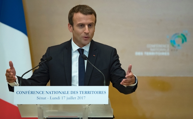 Le président de la République, Emmanuel Macron, au Sénat le 17 juillet 2017
