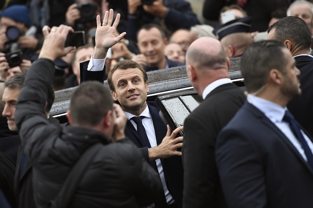 Emmanuel Macron le 7 mai 2017 au Touquet 