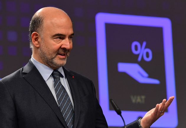 Pierre Moscovici, commissaire européen aux Affaires économiques, le 1er décembre 2016 à Bruxelles 