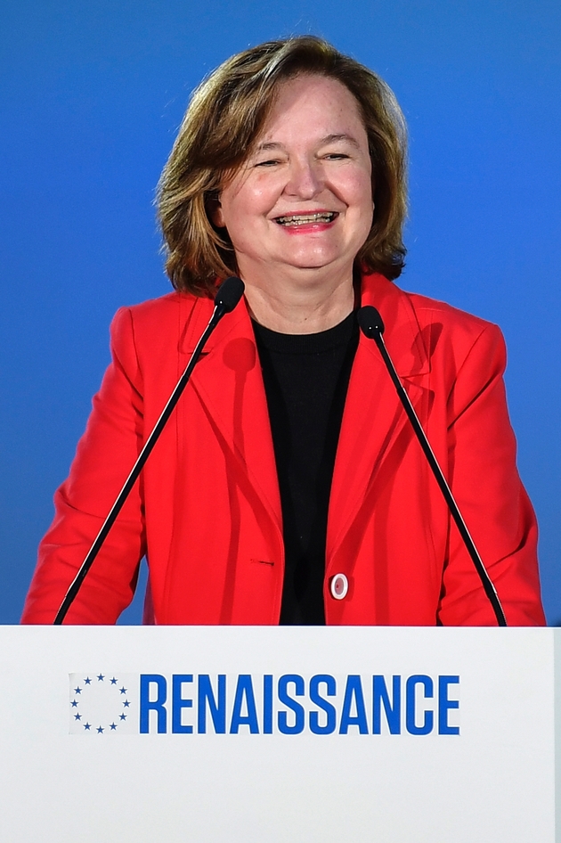 Nathalie Loiseau (LREM), tête de la liste Renaissance, en meeting à Caen, le 6 mai 2019