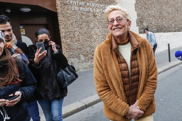 Isabelle Balkany devant la prison de la Santé à Paris le 12 février 2020