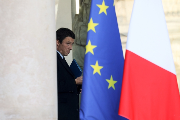 Le porte-parole du gouvernement, Benjamin Griveaux, quitte l'Elysée après un conseil des ministres, le 22 novembre 2017