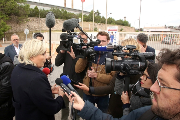 Marine Le Pen à Gardanne, le 30 avril 2017