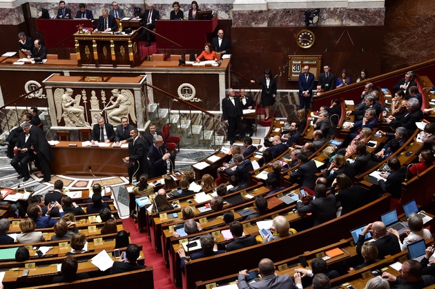 Les députés réunis à l'Assemblée nationale pendant une session de questions au gouvernement, le 30 janvier 2018