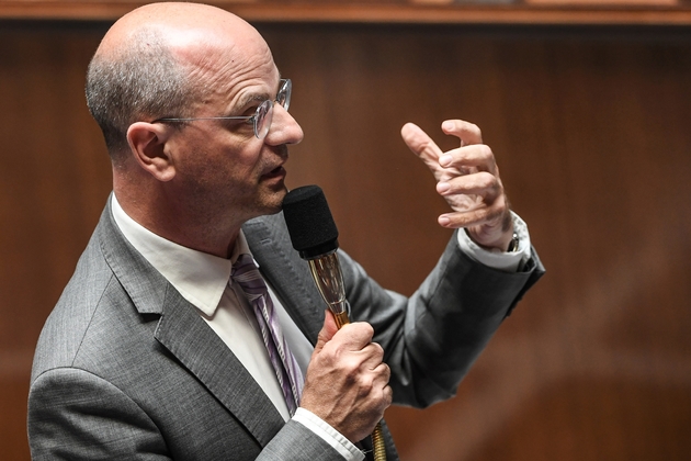 Le ministre de l'Education, Jean-Michel Blanquer, à l'Assemblée nationale à Paris le 12 juin 2018
