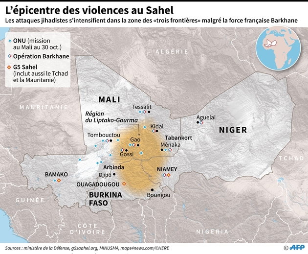 L'épicentre des violences au Sahel