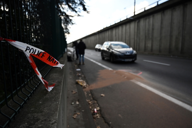 Les lieux où un policier a été volontairement renversé par un fourgon dans la nuit du 10 au 11 janvier 2020 à Bron, près de Lyon