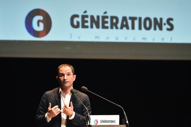 L'ancien candidat à la présidentielle PS Benoît Hamon au Mans, le 2 décembre 2017