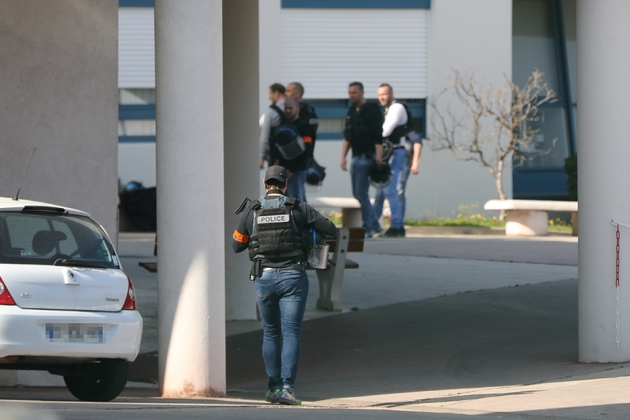 Le lycée Tocqueville de Grasse, où un élève de 17 ans lourdement armé a blessé cinq personnes le 16 mars 2016