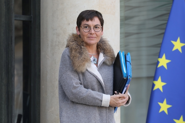 La ministre des Outre-mer Annick Girardin au palais de l'Elysée à Paris, le 21 février 2018