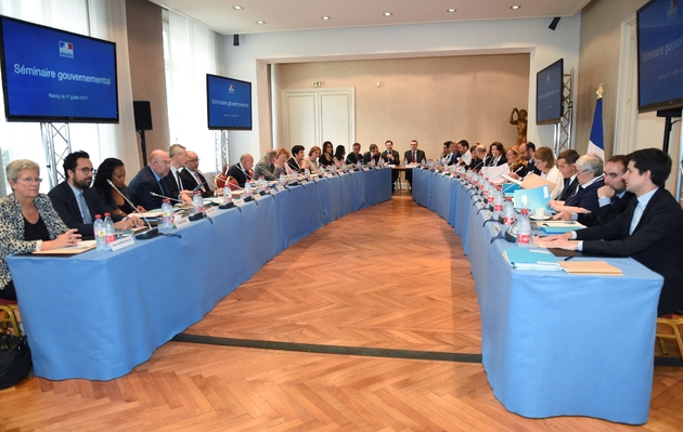 Le séminaire gouvernemental le 1er juillet 2017 à Nancy
