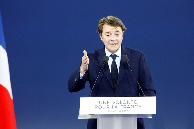 François Baroin au meeting Porte de Versailles, le 9 avril 2017