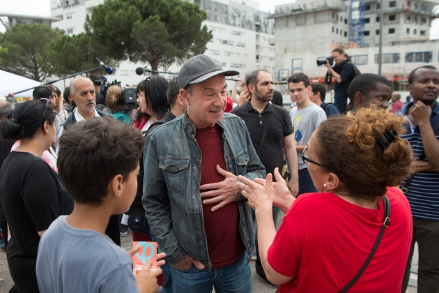Le psychanalyste Gérard Miller, l'un des co-fondateurs de la chaîne Le Média, à Marseille, le 3 juin 2017 