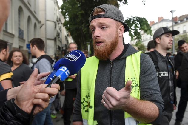 Maxime Nicolle, l'une des figures du mouvement des 