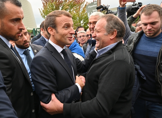 Emmanuel Macron à la rencontre des éleveurs au 