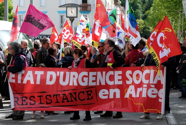 Manifestation le 1er mai 2017 à Foix