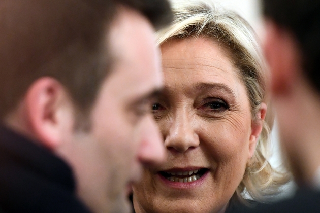 La présidente du Front National et candidate à la présidentielle française Marine Le Pen à Paris, le 2 mars 2017