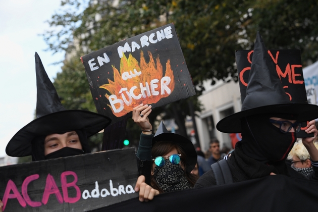 La manifestation parisienne contre la réforme du Code du travail à Paris, le 12 septembre 2017 