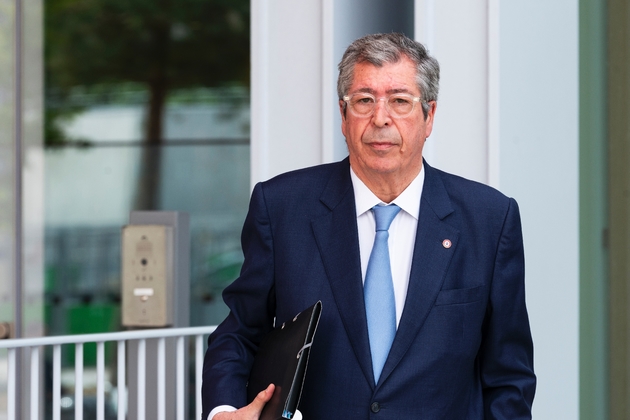 Patrick Balkany arrive au tribunal correctionnel de Paris le 22 mai 2019