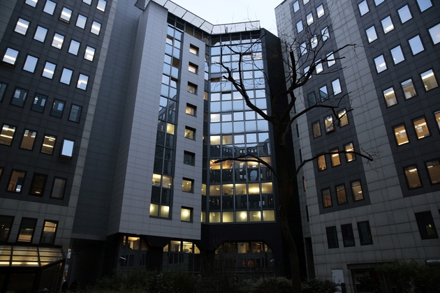 Les locaux de l'Office central de lutte contre la corruption et les infractions financières et fiscales (Oclciff), le 30 janvier 2017, à Nanterre
