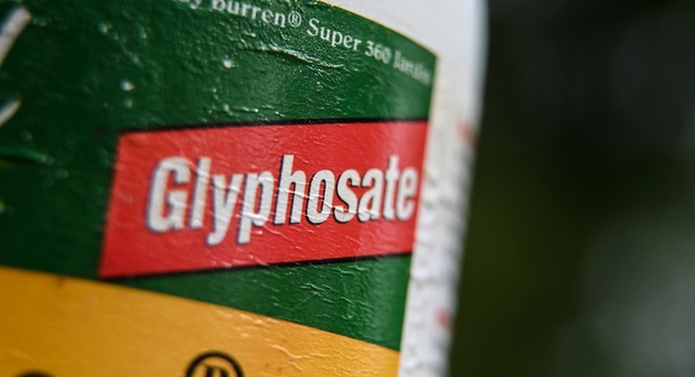 Une bouteille d'herbicide au glyphosate en 2019