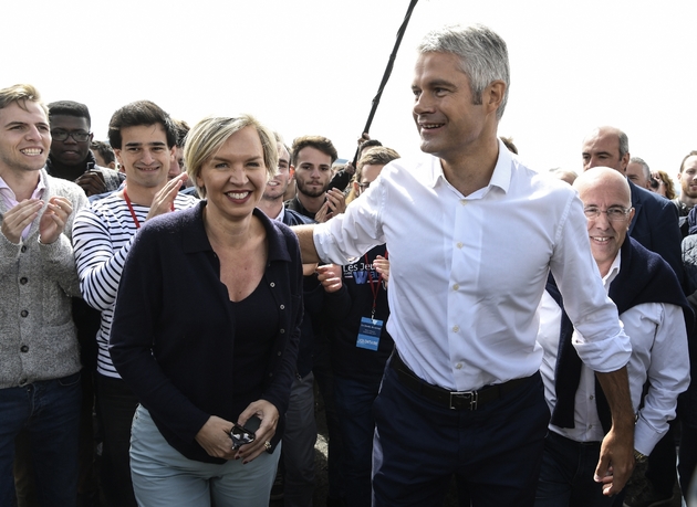Virginie Calmels accompagne Laurent Wauquiez en septembre 2017 lors de la traditionnelle ascension du Mont Mezenc