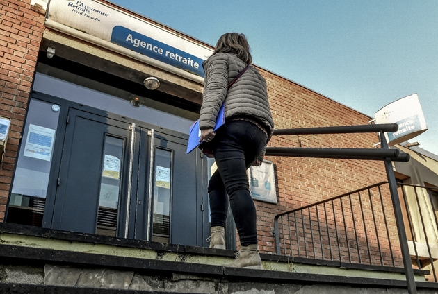 L'agence locale de l'assurance retraite à Armentières, le 15 février 2019