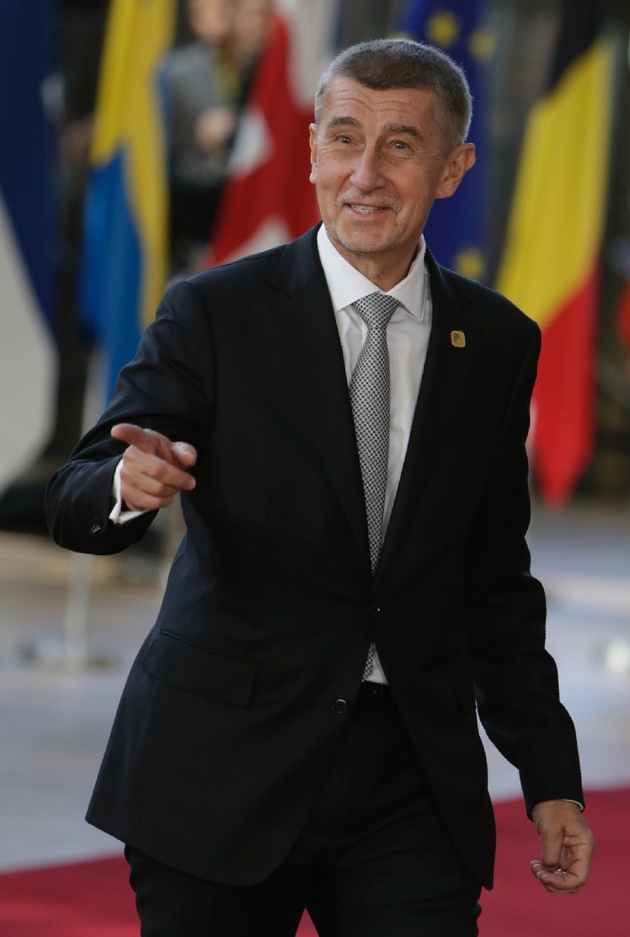 Le Premier ministre tchèque Andrej Babis, le 10 avril 2019 à Bruxelles