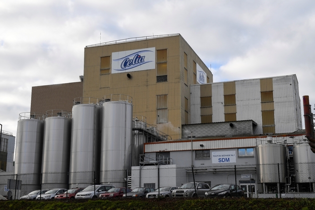 L'usine du groupe Lactalis où ont été découvertes les salmonelles à Craon le 4 décembre 2017