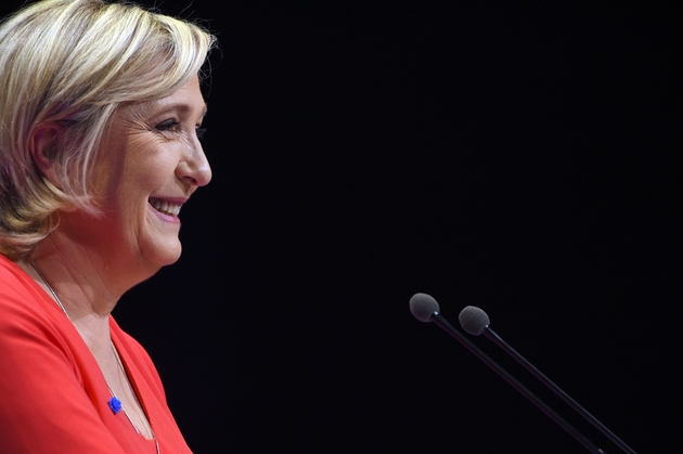 Marine Le Pen fait un discours à Déols le 11 mars 2017