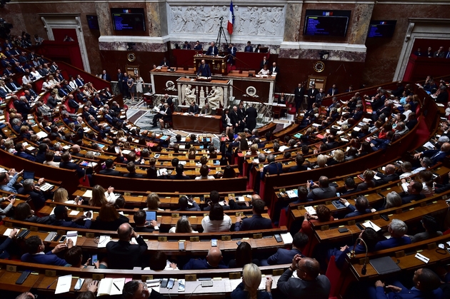 Le Premier ministre Édouard Philippe s'adresse à l'Assemblée Nationale à Paris, le 4 juillet 2017 
