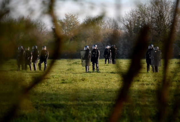 Gendarmes mobiles sur la ZAD, mercredi 11 avril 2018