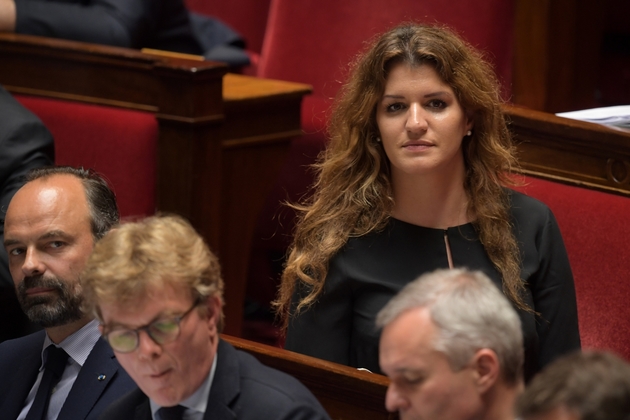 La secrétaire d'Etat à l'égalité entre les femmes et les hommes, Marlène Schiappa, le 18 juin 2019 à l'Assemblée nationale à Paris