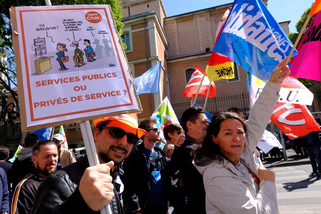 Manifestation des fonctionnaires le 9 mai 2019 à Marseille