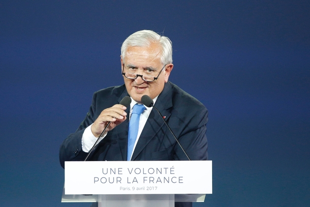 L'ancien Premier ministre Jean-Pierre Raffarin à Paris le 9 avril 2017