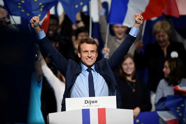 Emmanuel Macron en meeting le 23 mars 2017 à Dijon 