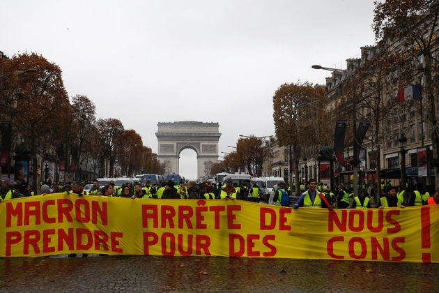 Manifestation de gilets jaunes, le 1er décembre 2018 à Paris