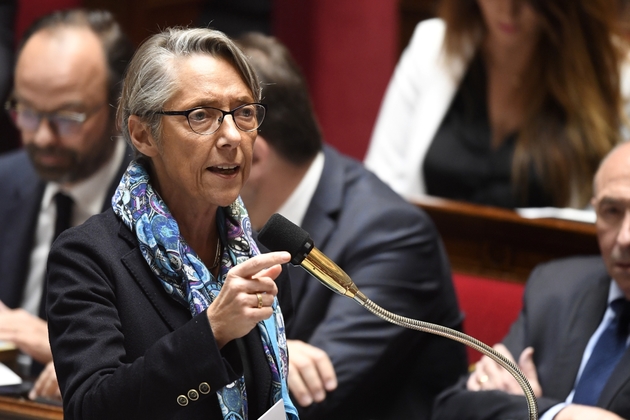 La ministre des Transports, Elisabeth Borne, à l'Assemblée nationale le 10 avril 2018.