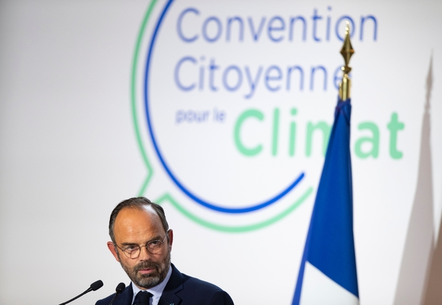 LE Premier ministre Edouard Philippe lors du lancement de la "Convention citoyenne pour le Climat", le 4 octobre 2019 à Paris