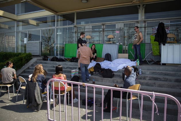 Blocage de la faculté de Nanterre, le 18 avril 2018