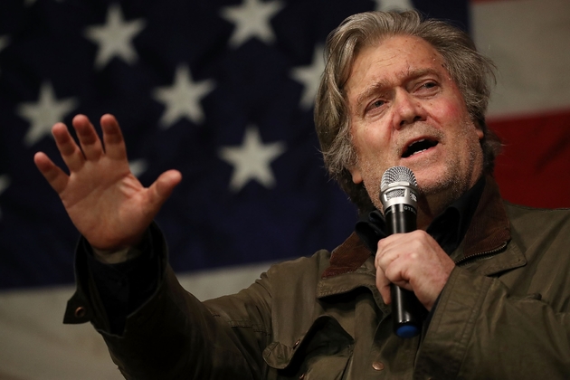 Le conseiller de Donald Trump à la Maison Blanche, Steve Bannon, est l'invité surprise du congrès du FN à Lille. Photographié le 5 décembre 2017 à Fairhope, Alabama