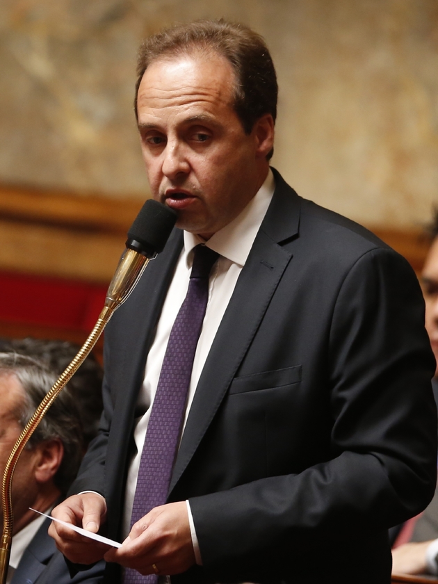 Pris en photo le 25 mai 2016 à l'Assemblée nationale, Jean-Christophe Lagarde, président du parti centriste UDI, a lui aussi claqué la porte, estimant que la droite doit 