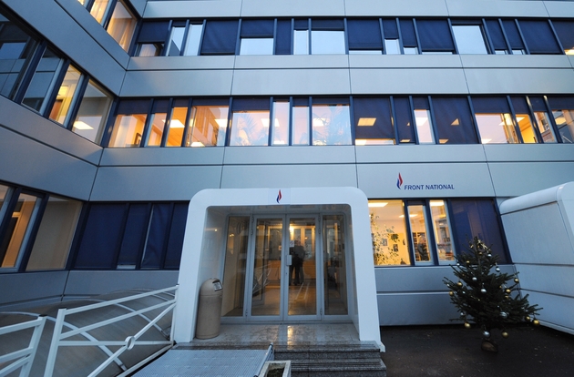 Le siège du FN à Nanterre, le 14 décembre 2008