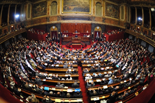 Nicolas Sarkozy fait un discours au Château de Versailles devant les deux chambres du Parlement réunies en Congrès, pour la première fois de la Ve République, le 22 juin 2009