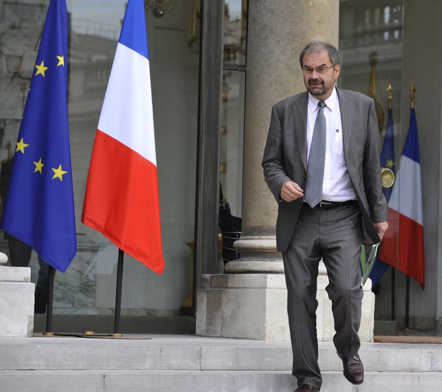 François Chérèque sur le perron de l'Elysée le  14 septembre 2009 à Paris