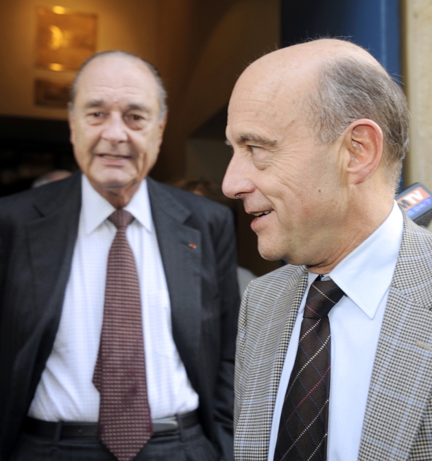 Jacques Chirac et Alain Juppé, à Bordeaux le 20 novembre 2009