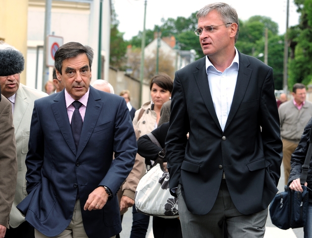 François Fillon et Marc Joulaud le 4 juin 2012 à La Suze-sur-Sarthe