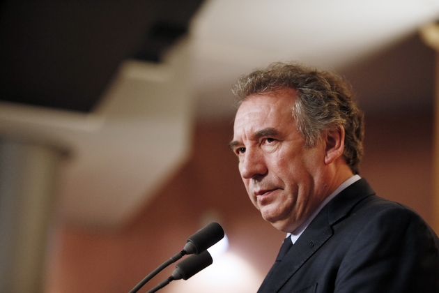 Le président du MoDem François Bayrou au siège de son parti à Paris, le 3 avril 2013