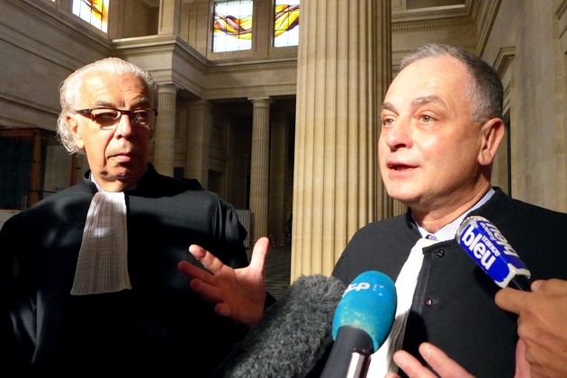 L'avocat Daniel Picotin (D), pourfendeur des sectes, au TGI de Bordeaux, en avril 2012